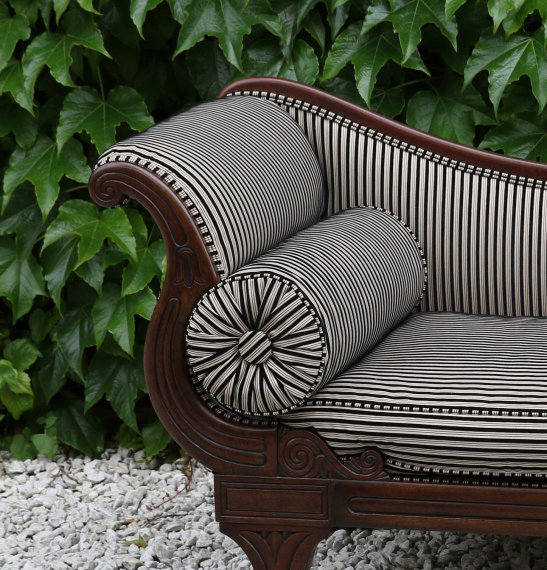 Stunning English Empire Chaise Lounge - Regency Period